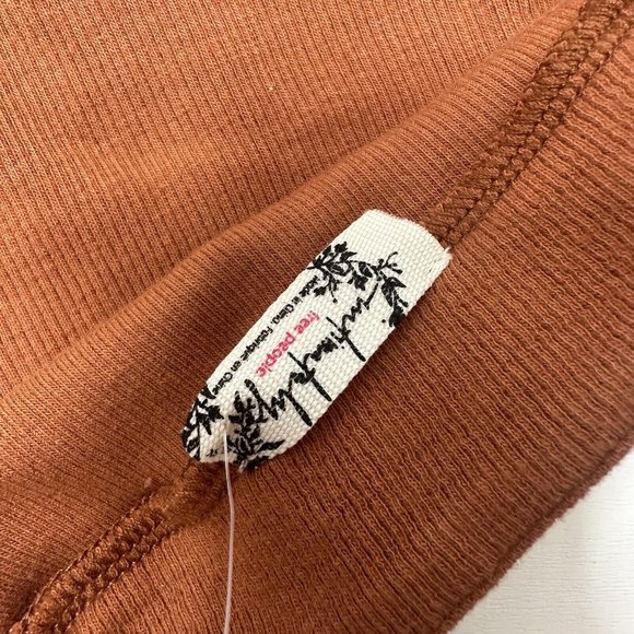 Free People Intimately Bralet Top Size XS Rust Brown Strappy Cami Cropped Bodice - Picture 9 of 9